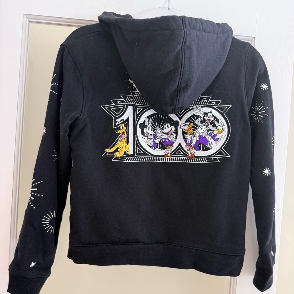 Disney Black Hoodie with 100 Logo